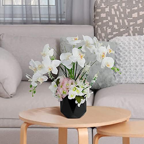 Artificial Plants Indoor White Orchid Artificial Flowers In Pots Artificial Orchids In Pots Ornaments For Living Room Faux Orchid Table Centrepiece White Flowers Room Decor Faux Flower Arrangements