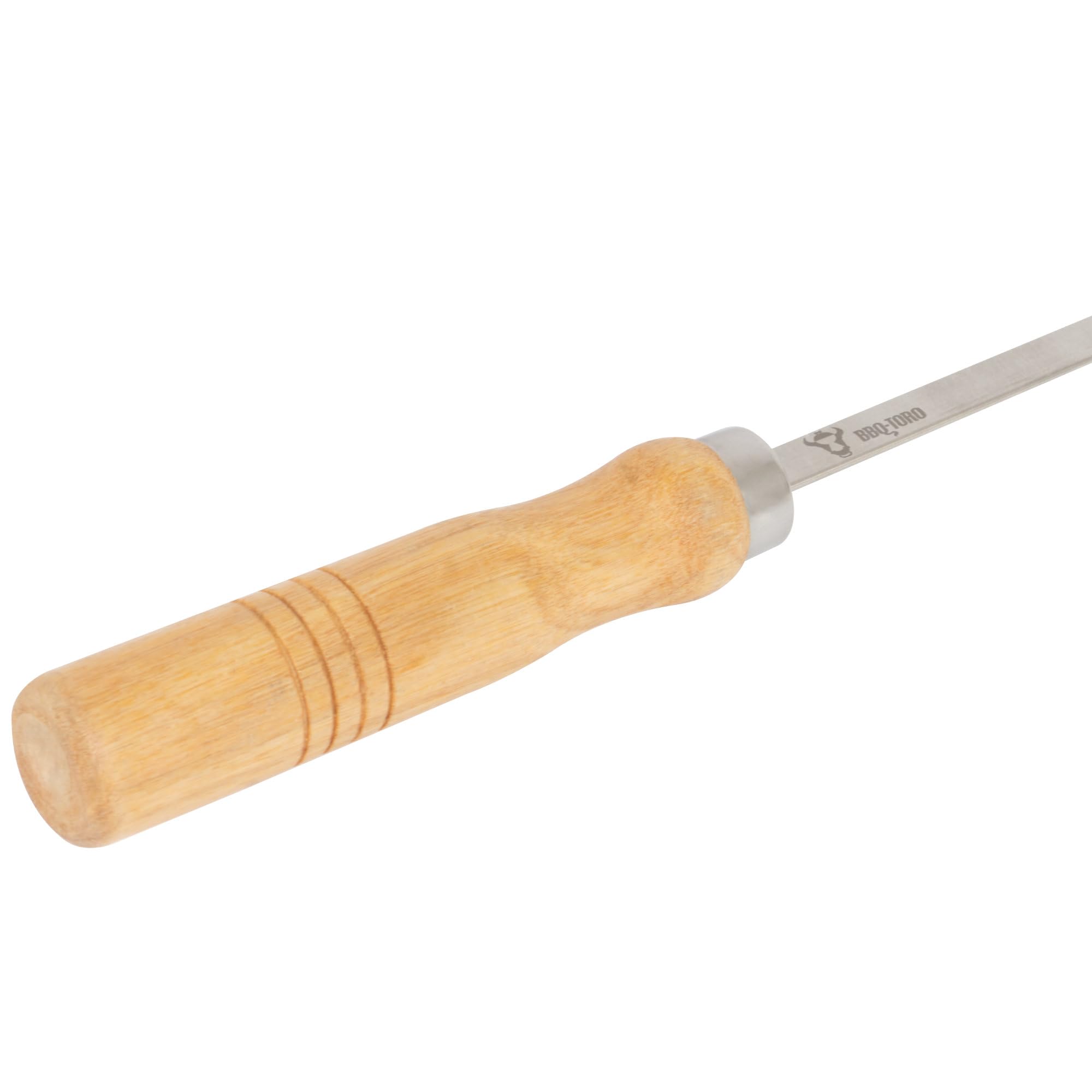 BBQ-Toro Spiedini per barbecue in acciaio inox con manico in legno (10 pezzi) | 50 cm | spiedi per shish kewers | Mangal shish kebab, girarrosto | accessori per barbecue, spiedini di carne
