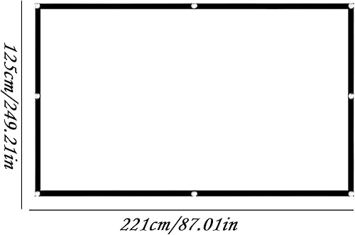 Miniatura 2 de Pantalla de proyector para exteriores – Pantalla de teatro plegable y portátil para el hogar | Gran diseño magnético enrollable, ideal para patio