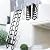 Wall Mounted Retractable Attic Ladder, Folding Loft Stairs with 2 Handrails & Pull-Down System, Extra Wider Attic Stairs for Indoor, for Indoor, Garage, Basement, Storehouse, 660lb Load (14 Steps)