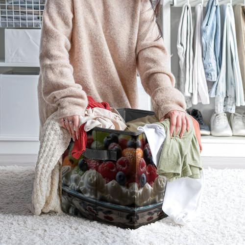 Bacs de rangement avec poignées pour résoudre le désordre des vêtements