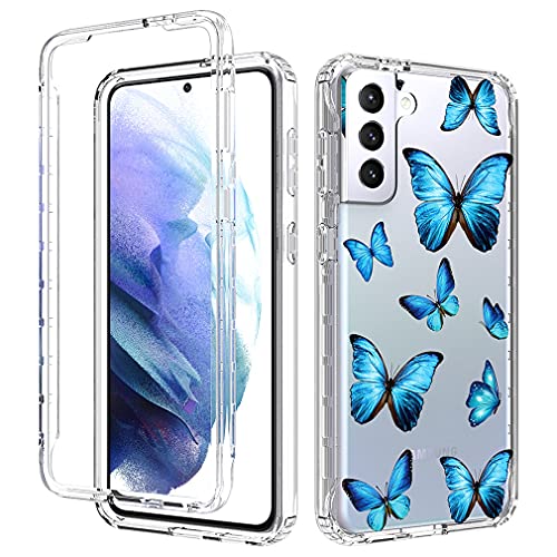 Coque Galaxy S21 Plus en TPU fin transparent de qualité supérieure fleurie