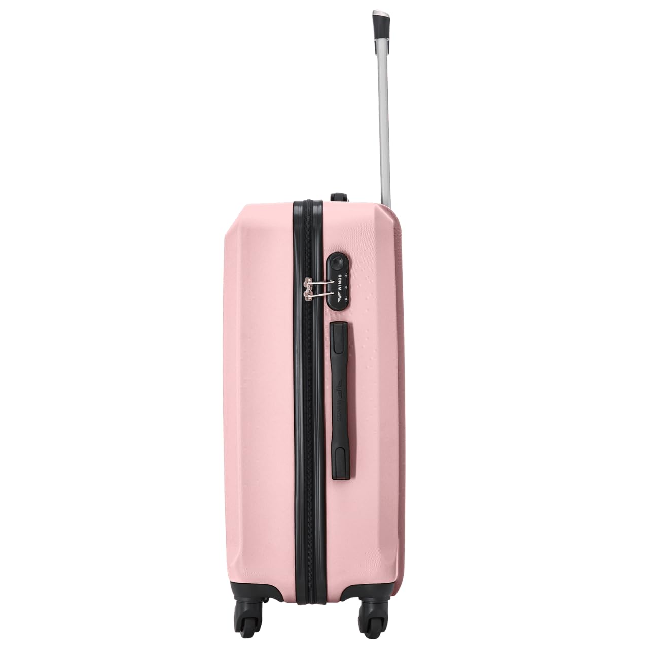 Wings Valigia Rigida - Grande Valigia da Viaggio & Trolley - Ultraleggera Valigia con Ruote - Valigia Trolley Bagaglio a Mano - Valigia Rigida Con Lucchetto - Trolley Piccolo per Aereo, m, valigetta