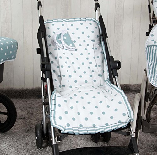 Matelas léger pour poussette Babyline Carrusel Vert assise respirante