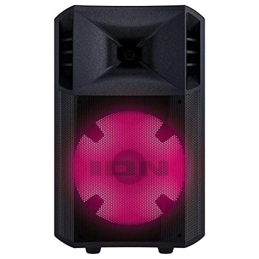ION Audio POWERGLOW 10" 200W 2-Way PA Bluetooth Speaker - Black (Renewed)
