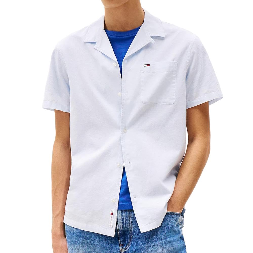 Tommy Hilfiger TJM LINEN BLEND CAMP SS EXT Gömlek Erkek