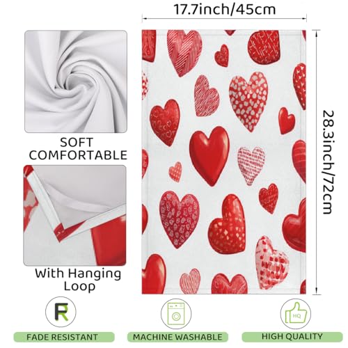 Torchons de cuisine doux microfibre absorbants Saint Valentin 45x72