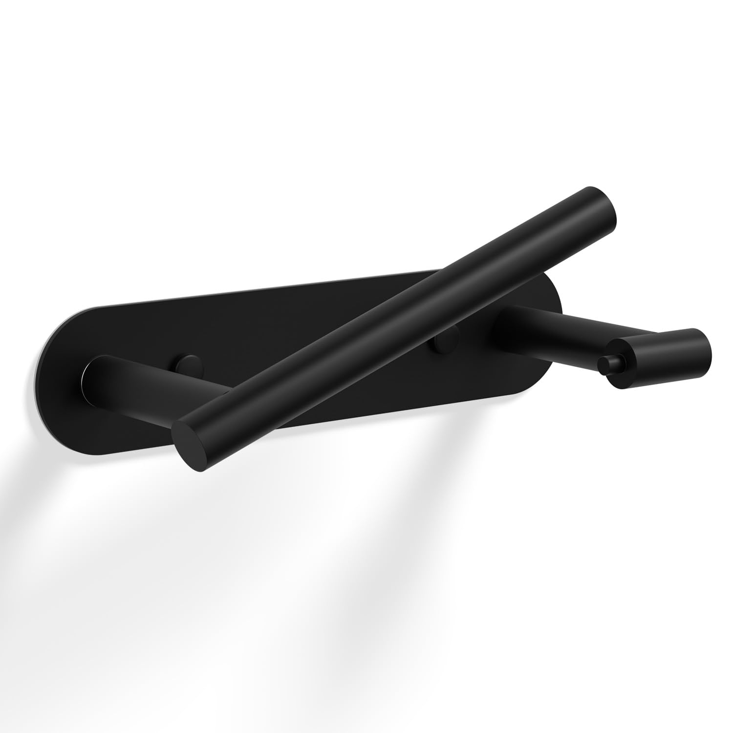 HITSLAM Matte Black Toilet Paper Holder, Double Post Pivoting, SS304 — Amazon image 16