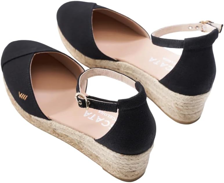 VISCATA Formiga Canvas Espadrille Sandal Wedges, Comfort and Style for Every Occasion, Size 5-12 - Image 4