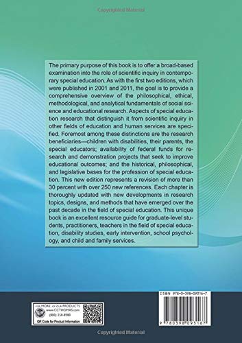 Research in Special Education: Designs, Methods, and Applications