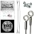 Stainless Steel Cabinet Door Restraint Kit (Packs of 2, 5, 10 or 50) 8 Inch Cupboard Hinge Limiter, Restrict Door Swing, Flexible Braided Cable, Limit Door Opening Angle, Made in USA (2 Pack)