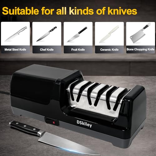 dskiley 3-Stage Electric Diamond Knife Sharpener — view 6
