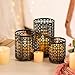 Metal Candle Holders Set of 3, Decorative Tealight Candle Holder Sets, Candlestick for Pillar Vintage Style Perfect for Tabletop Centerpieces Home Decor Wedding Parties Events