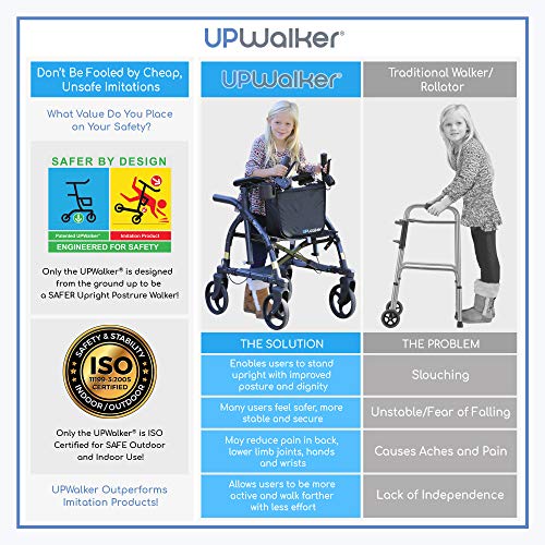 UPWalker Youth Original Upright Walker for Kids, Stand Up Folding Rollator Walker & Walking Aid with Easier Handling & Compact Design. - Thumbnail 7