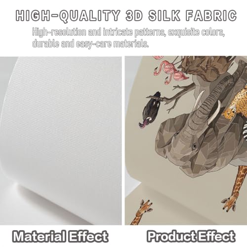 Papier peint 3D rétro faune géométrique 350x256cm panoramique décoration murale - 6