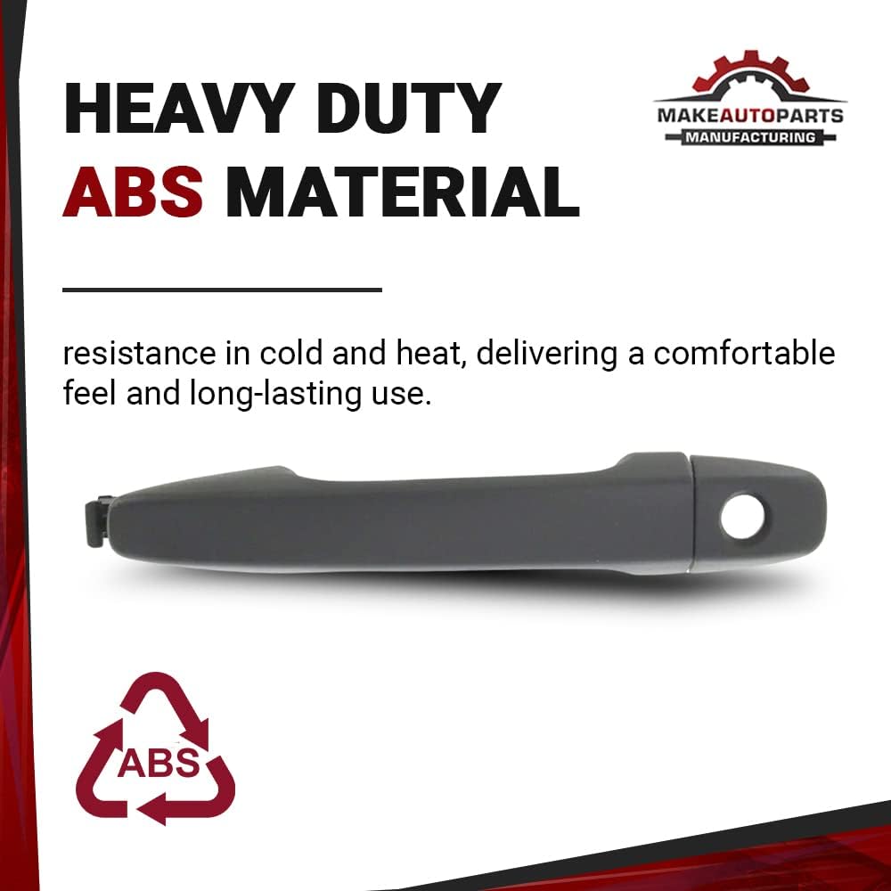 Front Exterior Door Handle Textured Black Driver Left Side for 2011 2012 2013 2014 2015 2016 2017 2019 2020 Toyota Sienna