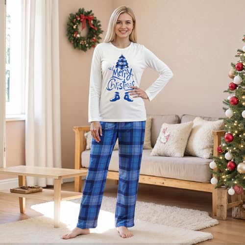 2025 Christmas Pajama Family Matching Pajamas Sets Christmas Pjs Sleepwear Outfits for Christmas Holiday Xmas Party4