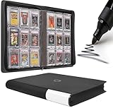 D DACCKIT Graded Card Binder - Slab Binder Fits 90 Cards, 9 Pocket Slab Album with Sleeves Compatible with PSA CGC BGS SGC Slabs （Model A, Classic Black）