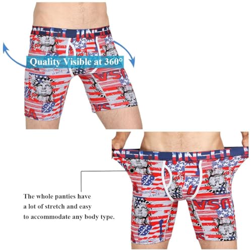 Calzoncillos tipo bóxer de pierna larga para hombre pack múltiple 4