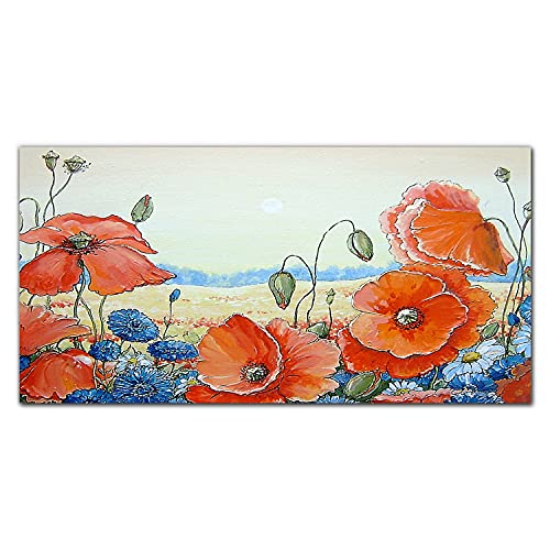 Tableau Fleurs Impression Photo 120x60cm Grand Format pour Salon