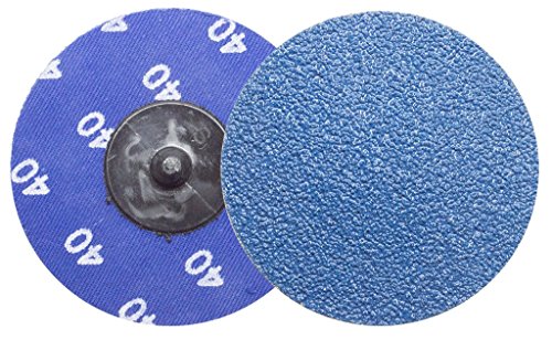 Benchmark Abrasives 3" Quick Change Zirconia Sanding Discs With A Male R-Type Backing Surface Finish Grind Polish Burr Rust Paint Removal Use With Die Grinder (25 Pack) - 60 Grit #TOP1