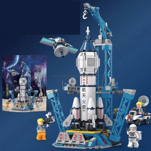 Image of Chocozone Space Ship Rocket Launcher Building Blocks for Kids 9-14 Years Toys for Boys Toys for Kids Birthday Gifts Toy for 9+ Years Old Boys & Girls - 452Pcs Bag