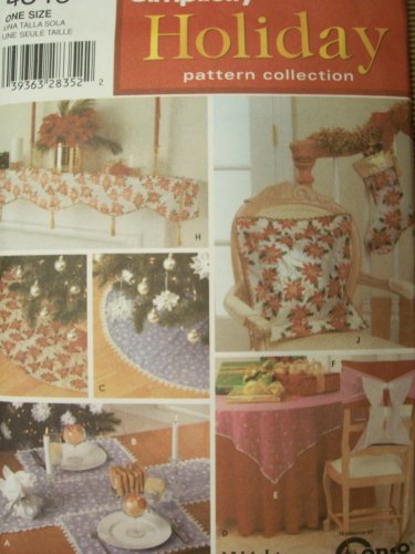 Patron Simplicity 7023 collection de motifs de vacances durables pour décorations de Noël