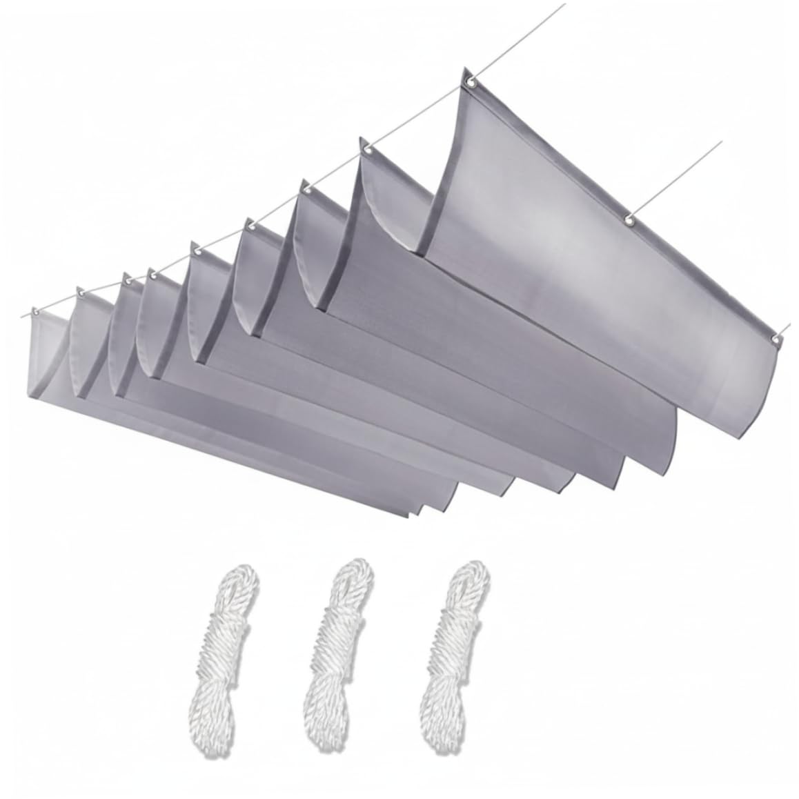 Pare-soleil rétractable 3x10' anti-UV et pluie pour grand patio