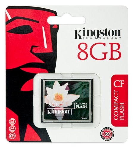 Kingston CF/8GB - Tarjeta de Memoria CompactFlash de 8 GB, estándar