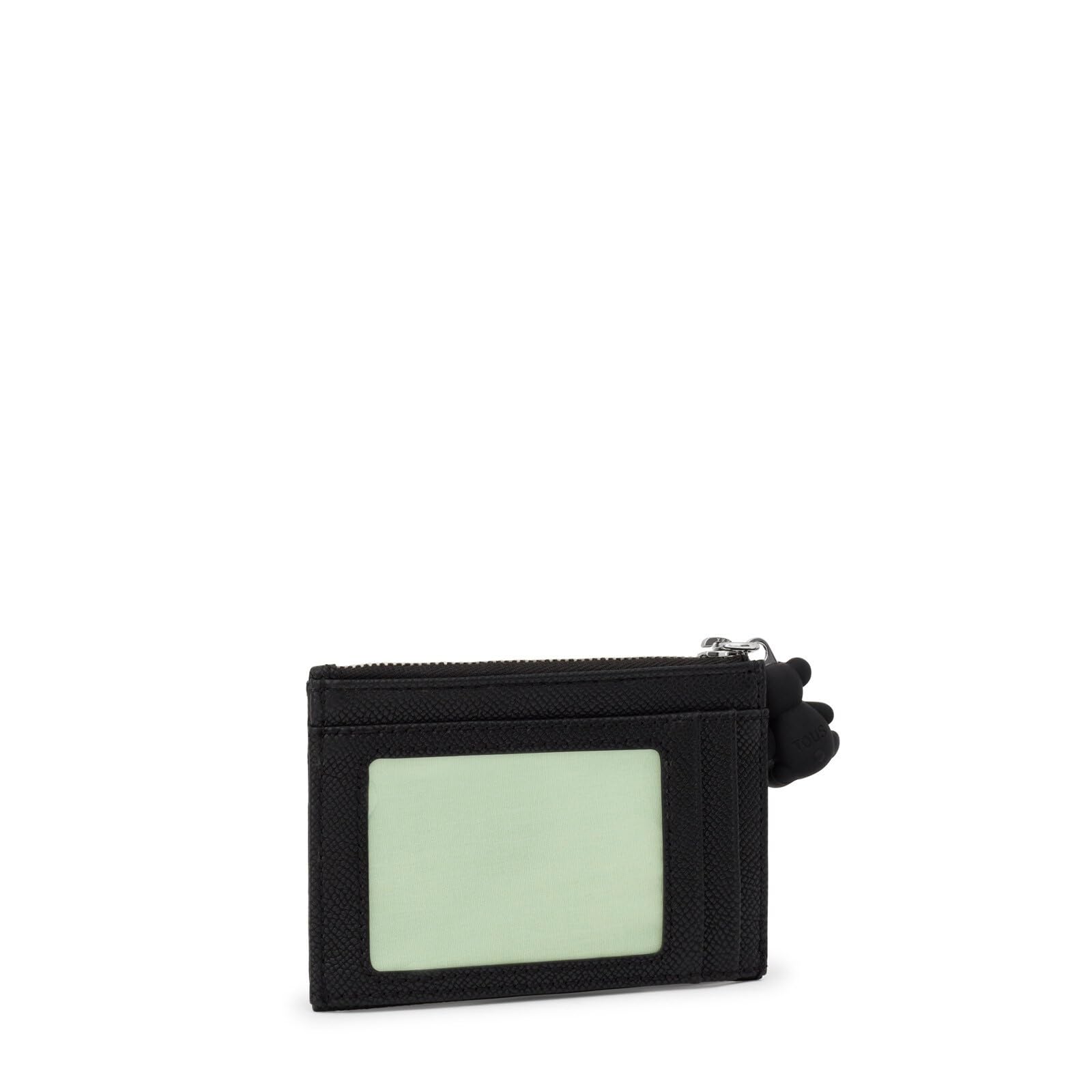 Tous Monedero Tarjetero Negro, para Mujer, Medidas 8,5 x 11,7 x 1,5 cm, Colección Tous La Rue New