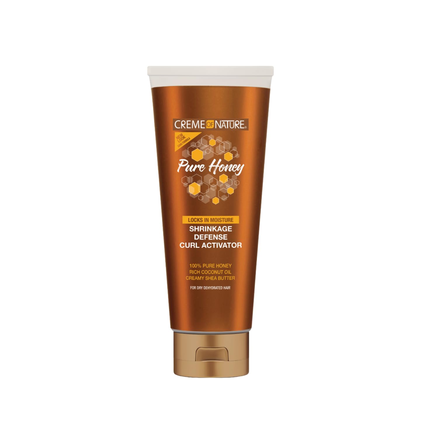 Creme of Nature Pure Honey, Crème Activatrice Boucles à l'Huile de Coco, Beurre de Karité et Miel, Soin des Cheveux Bouclés, Frisés et Crépus, Hair Curler, Produit Cheveux Sans Sulfates - 310ml