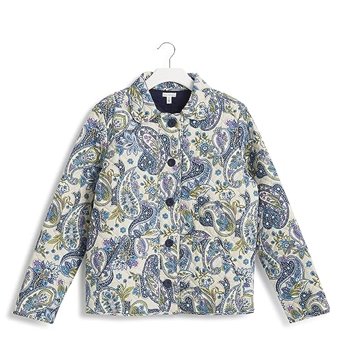 Vera Bradley Women's Quilted Jacket with Pockets (Extended Size Range), Provence Paisley Berry Blue, X-Large by Vera Bradley - Used condition - Image 2