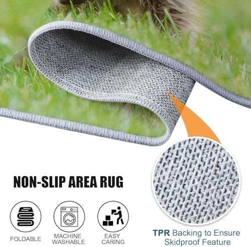 Tapis chambre moderne antidérapant et lavable en machine - 8