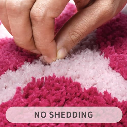 Image of Zeeinx You Look Good Bath Mat Non Slip Microfiber Absorbent Cute Bathroom Decor for Apartment Pink Bath mat for Tub and Shower, Machine Washable, 25'x21'