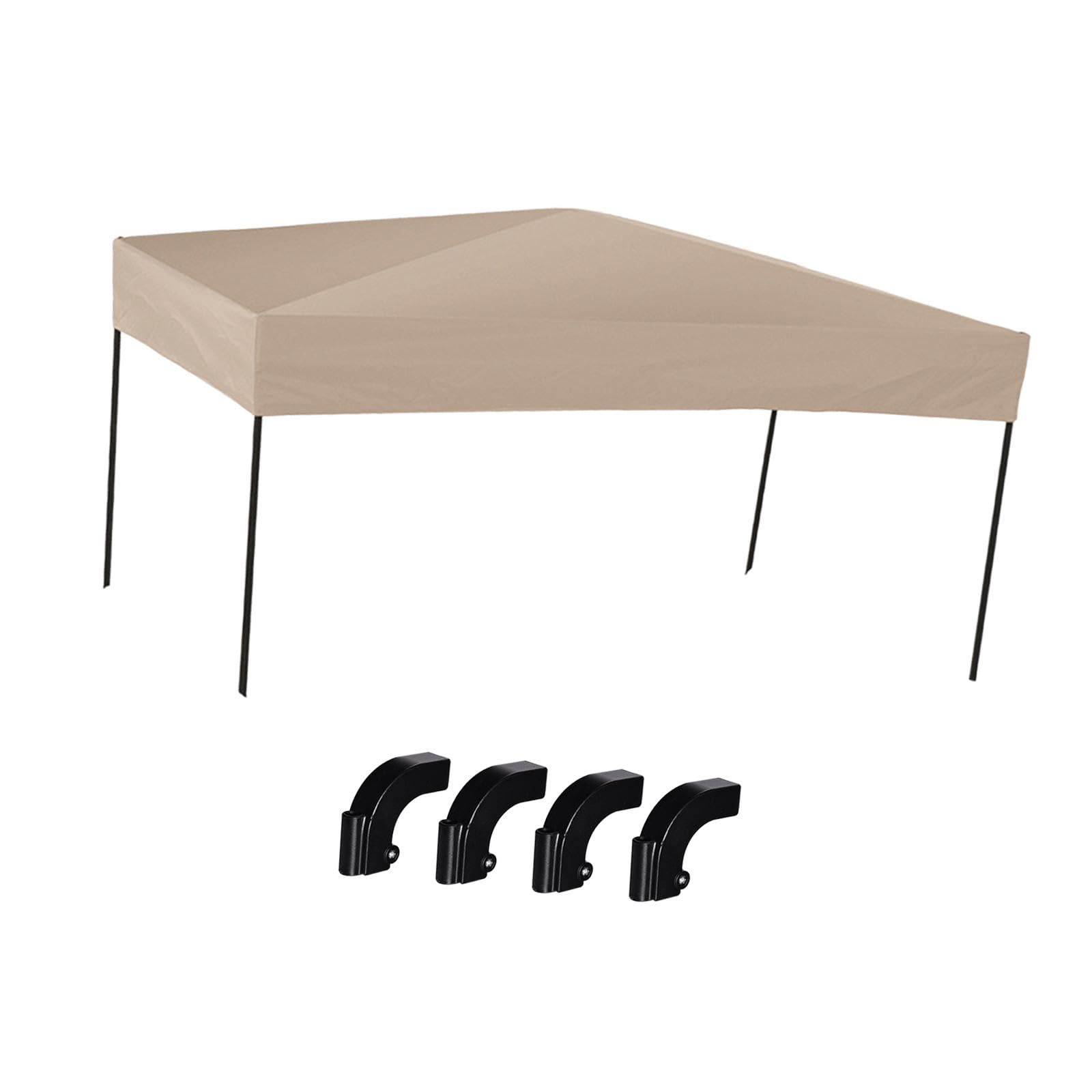 Milageto Auvent de Chariot de Camping, équipement de Plein air Multifonctionnel pour Pique-Nique, pour Chariots carrés de 1,5 cm, Borwn