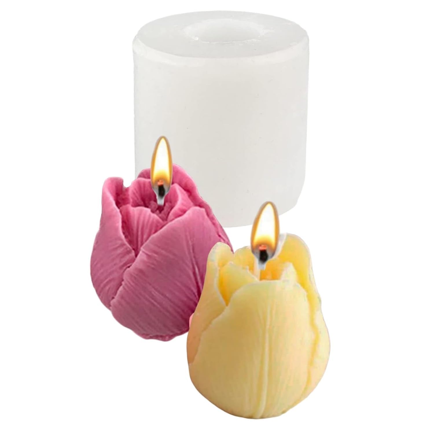 UKIYO international® - Tulip Flower Mould Silicone Mold for Candle Making Floral Moulds Bouquet Molds Resin ArtCrafts Chocolate Cake Decoration Small Size-image-18