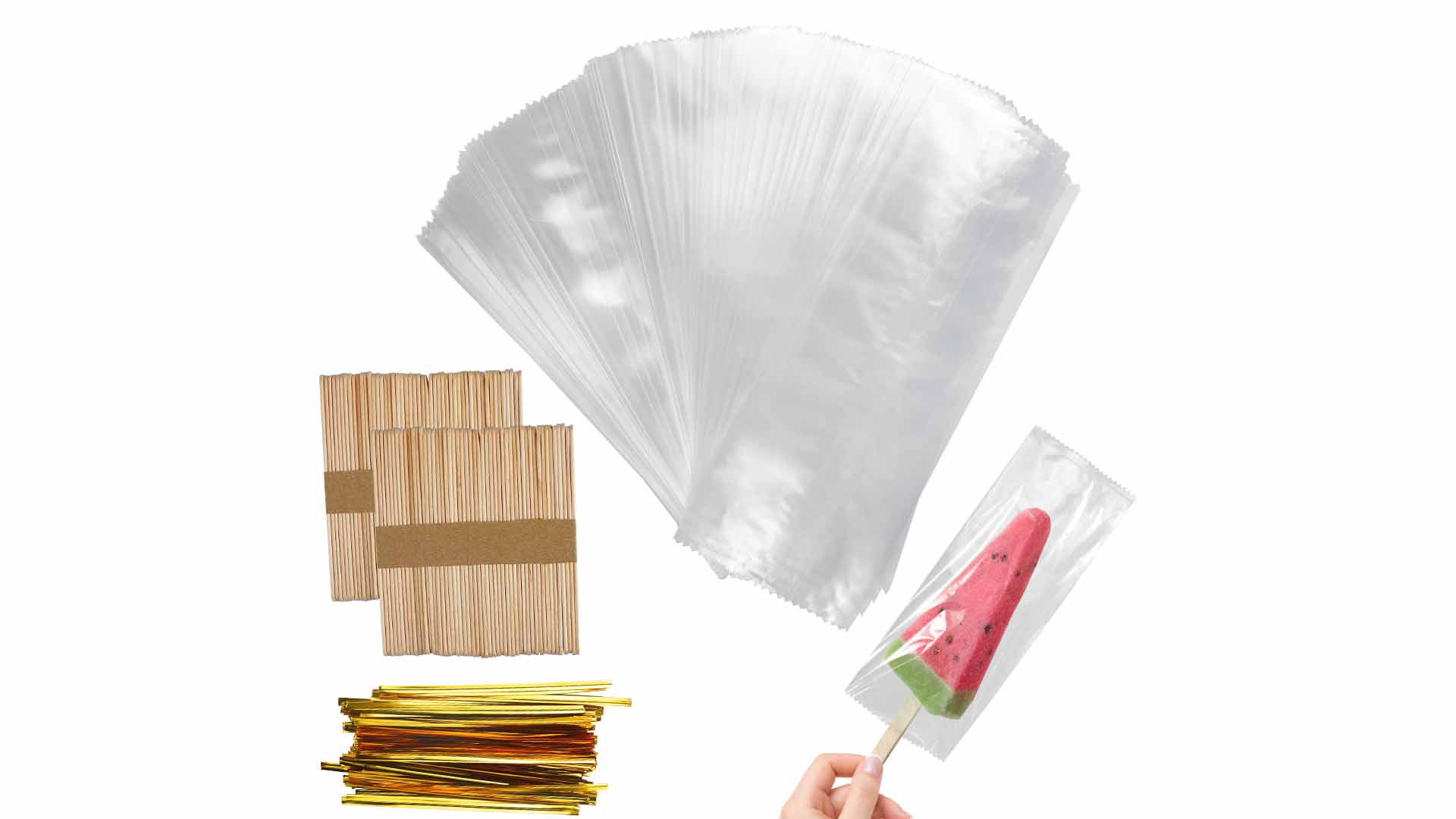 Envolturas plásticas para paletas y bolsas para paletas miniatura 7