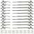 Muzata 10 Pairs Stainless Steel Cable Railing Kit Systems Fit 1/8"Wire Rope,Angle 180° Adjustable Swage Toggle Turnbuckle & End,T316 Marine Grade,CK07,Set Up 10 Runs,Series CA1 CD1 CS1