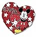 Cuscino forma cuore Mickey Mouse in Velboa (40cms