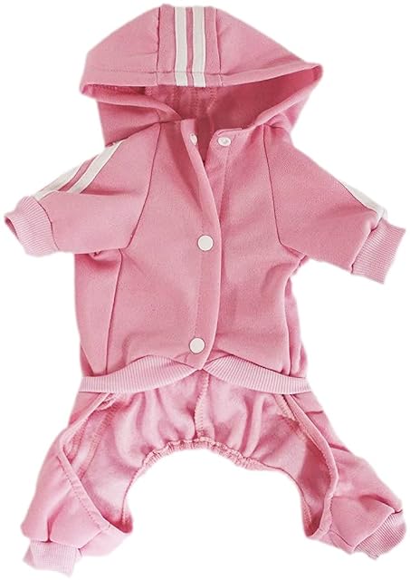 Foto 3 de 5 de Sudaderas con Capucha para Perros Ropa para Perros Mono de 4 Piernas Suéter Lana Invierno Cálido Algodón…