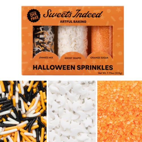 Image of Sweets Indeed Dye Free Sprinkles, Edible Sprinkle Mix, Perfect for Cake Decorations, Baking, Ice Cream, Cookies, Cupcake Topper For Birthday