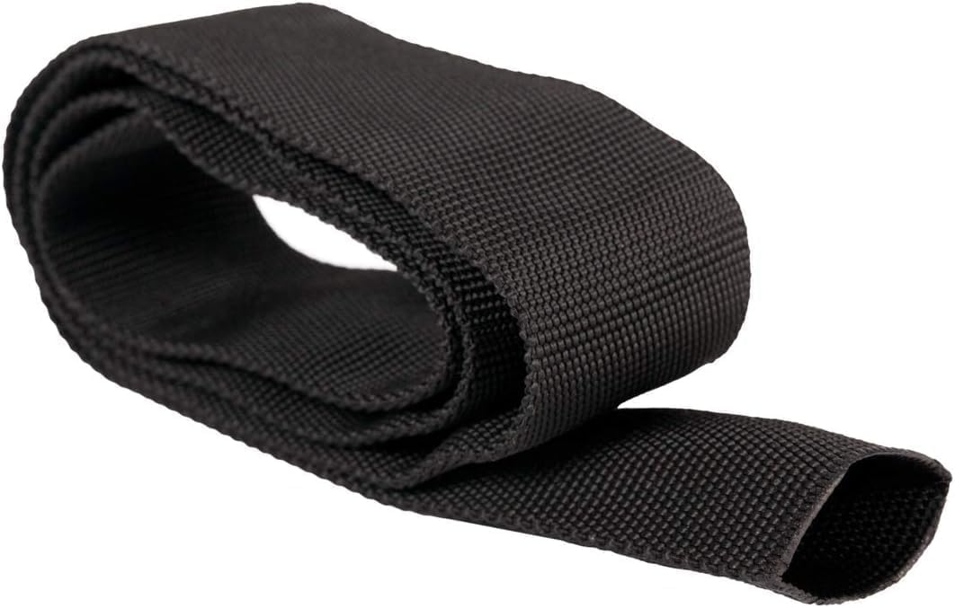 Safe-Sleeve - Telo protettivo in tessuto, Ø 46 mm, protezione tubi idraulici, guaina per cavi, nylon, lunghezza 10 m, colore: Nero