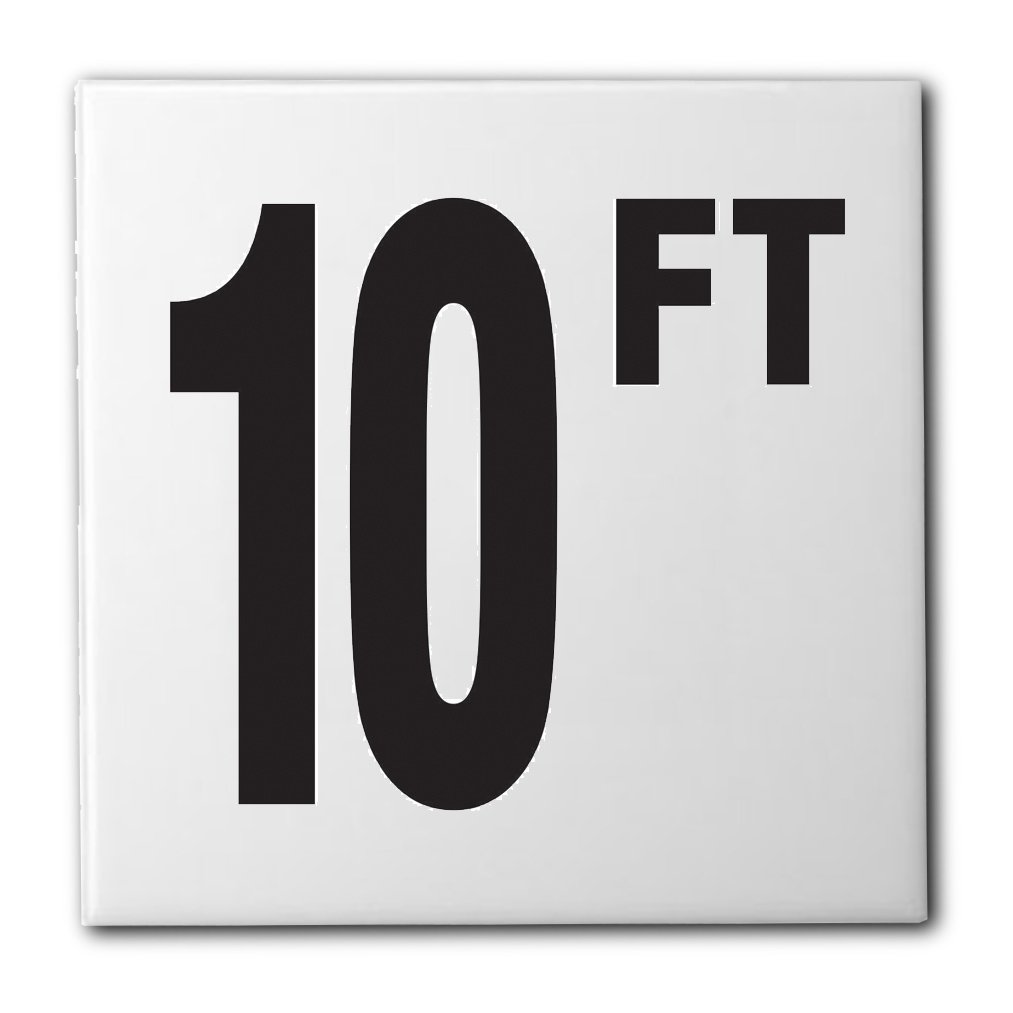 Ceramic Swimming Pool Waterline Depth Marker 