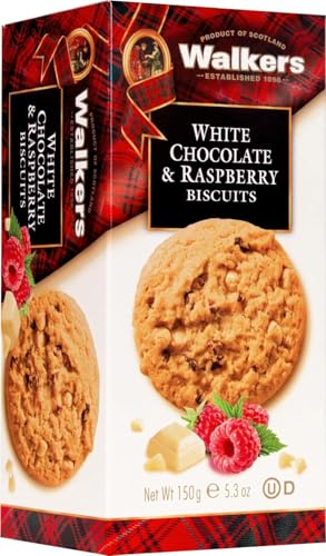 Walkers Biscuits Selection - Belgian Chocolate Chunk White Chocolate & Raspberry and Toffee & Pecan Biscuits - 2 Pack