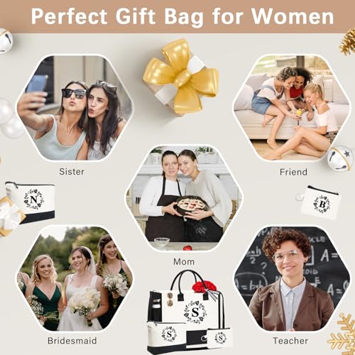 Bolso Tote de Lona Personalizado con Iniciales Bordadas miniatura 5