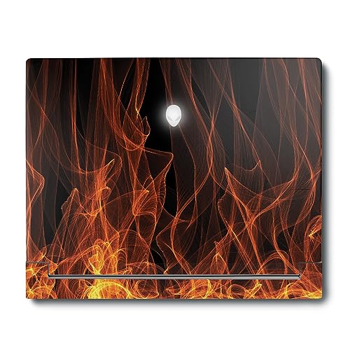 Image of MightySkins Skin Compatible with Alienware X16 R1 (2023) Full Wrap Kit - Charcoal Flames | Protective, Durable, and Unique Vinyl Decal wrap Cover | Easy to Apply & Change Styles | Made in The USA