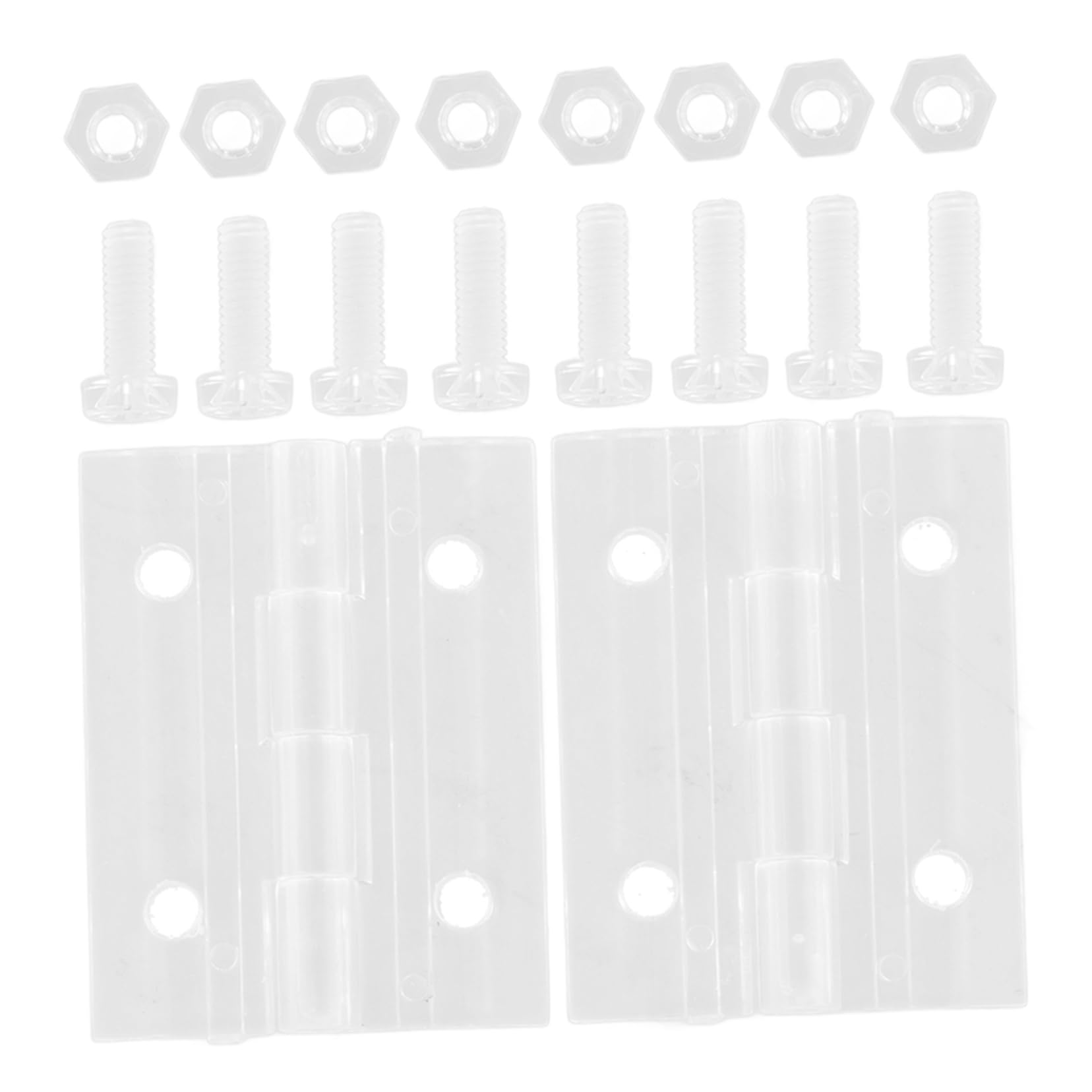 CIYODO 2 Sets Hinge Latch Buckles PC Transparent