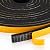 13 Feet Weather Stripping Door Seal- 1/2" Wide X 1/2" Thick Door Bottom Seal Strip High Density Foam Tape Adhesive Rubber Strip for Door Soundproofing,Window Insulation (1/2" x 1/2" x 13FT,Black)