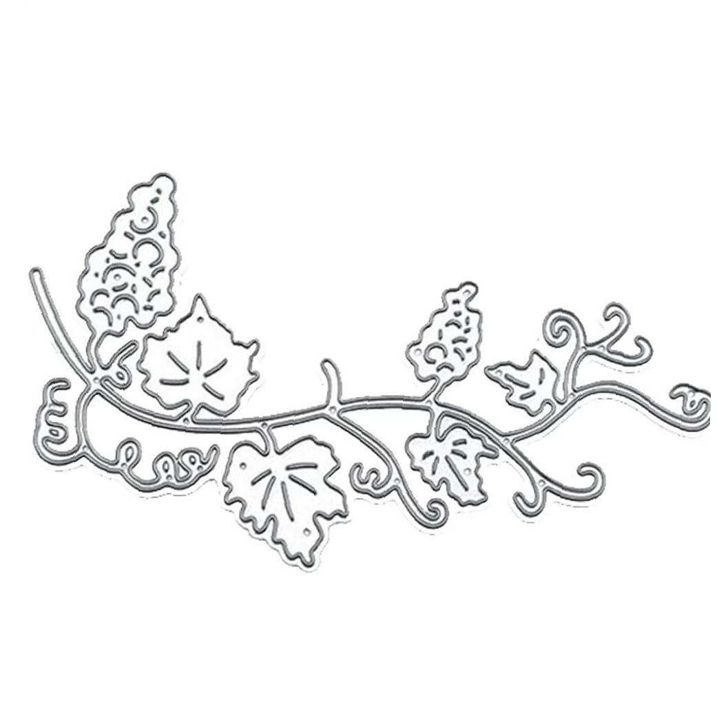 TOSSPER Grape Vines Scrapbooking Cutting Handmade Fruit Album Decor Template Craft Metal Stencil for Diy Greeting Card