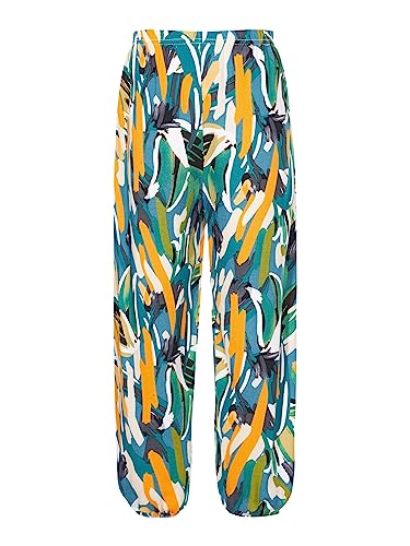 Linjinx Kids Girls Boys Bohemian Print Harem Pants Yoga Baggy Hippie Pants Summer Beach Trousers Sweatpants